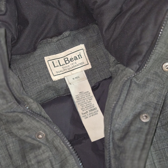 Men's L.L.Bean Baxter State Parka Weatherproof Insulated DownTek Size M Coat - Picture 3 of 5